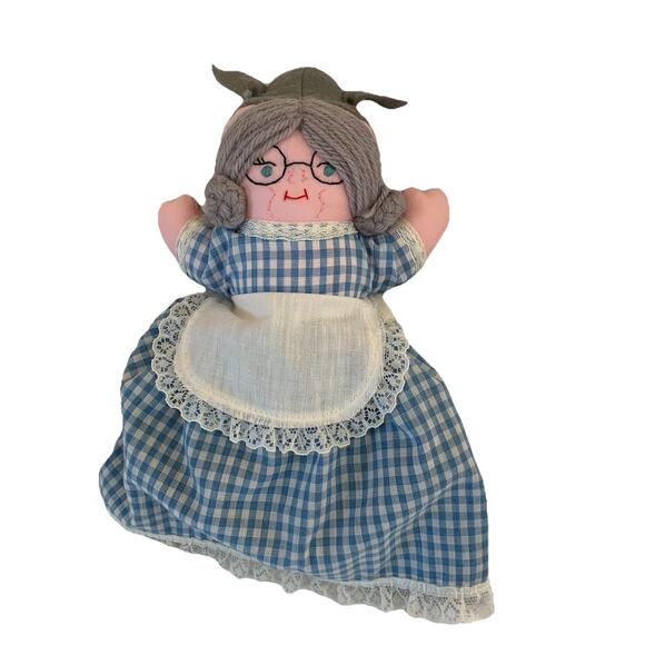 Little Red Riding Hood 3-in-1 Flip Doll Grandma Wolf Reversible Plush Vintage - Picture 1 of 6